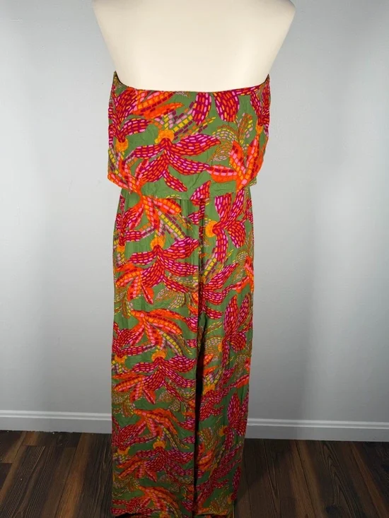 Summer Strapless Maxi Dress with Boho Print - Picture 8 of 10
